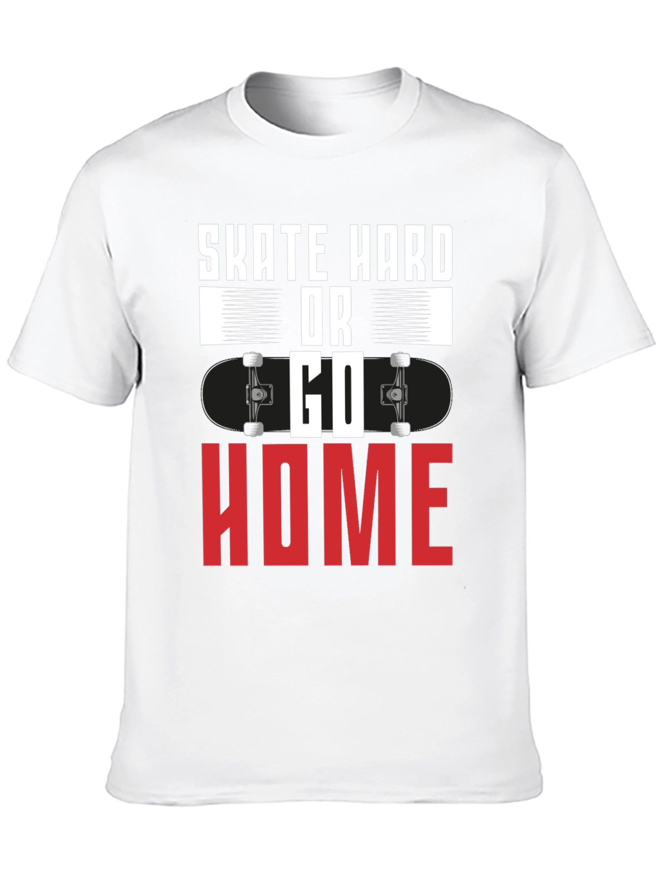 Skate Hard or Go Home Graphic Tee