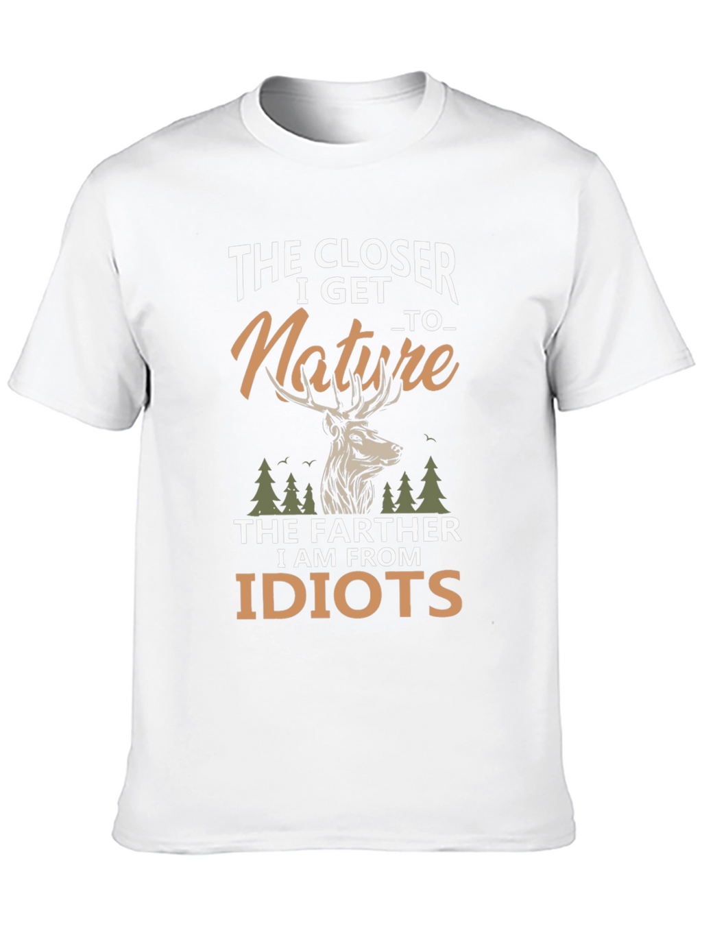 Nature Lover Graphic Tee - The Closer I Get