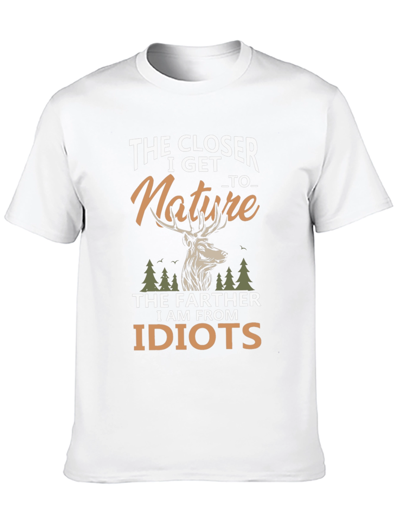 Nature Lover Graphic Tee - The Closer I Get