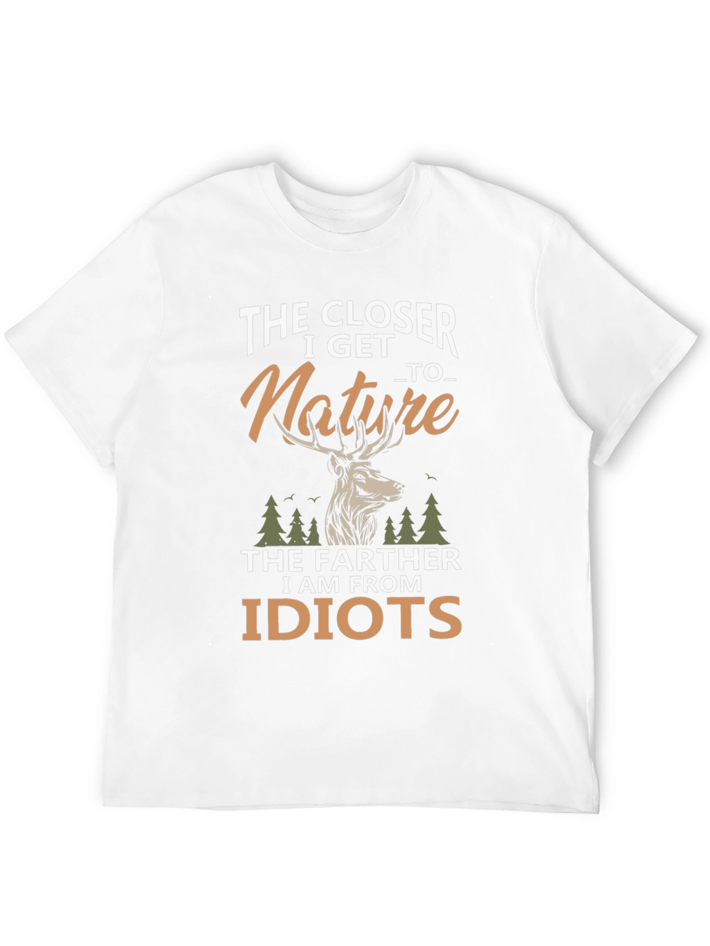 Nature Lover Graphic Tee - The Closer I Get