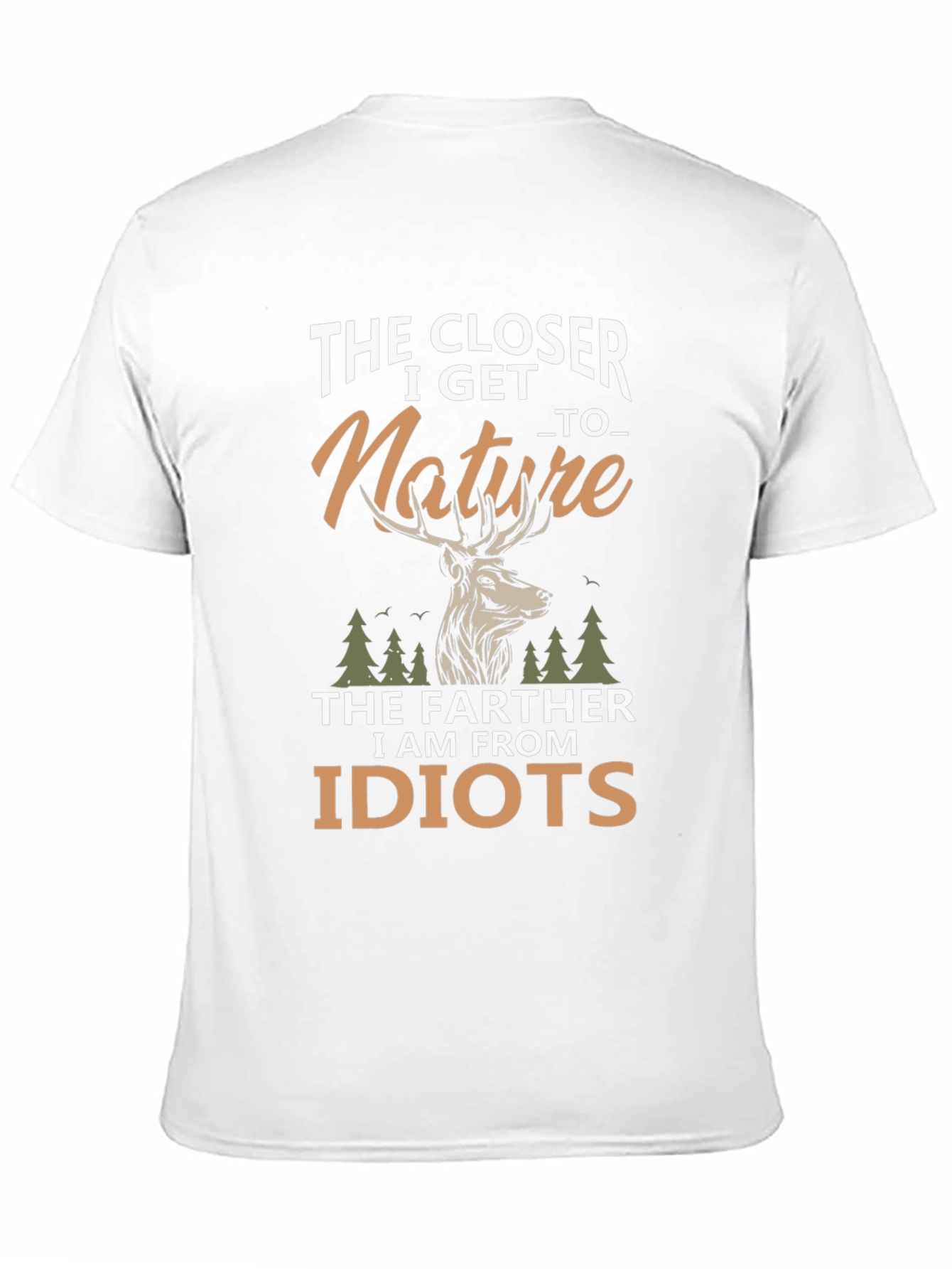Nature Lover Graphic Tee - The Closer I Get