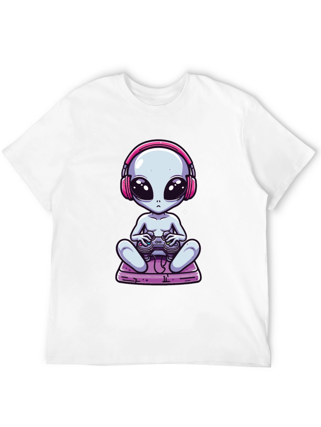 Alien Gamer T-Shirt - Black Cotton Tee