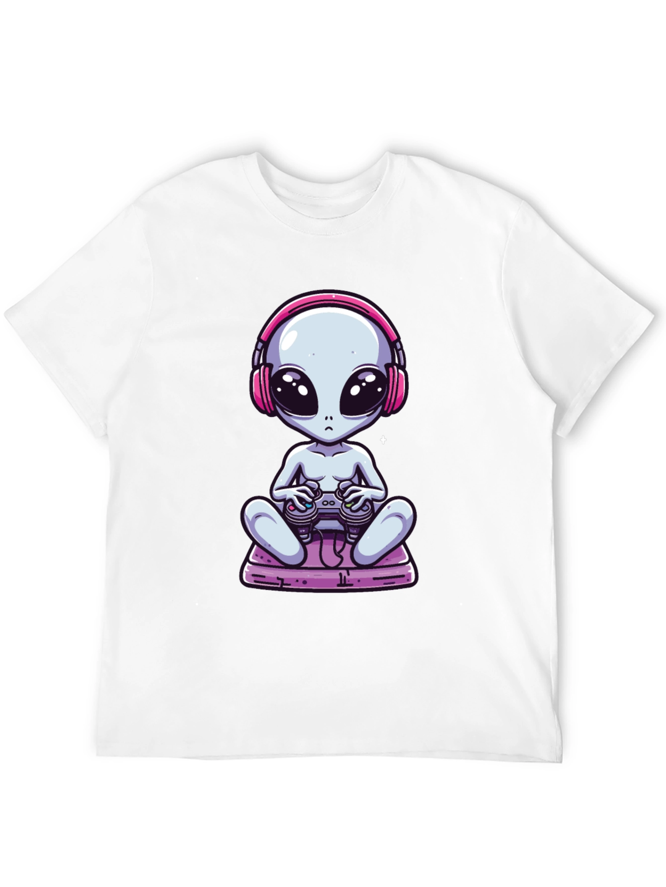 Alien Gamer T-Shirt - Black Cotton Tee
