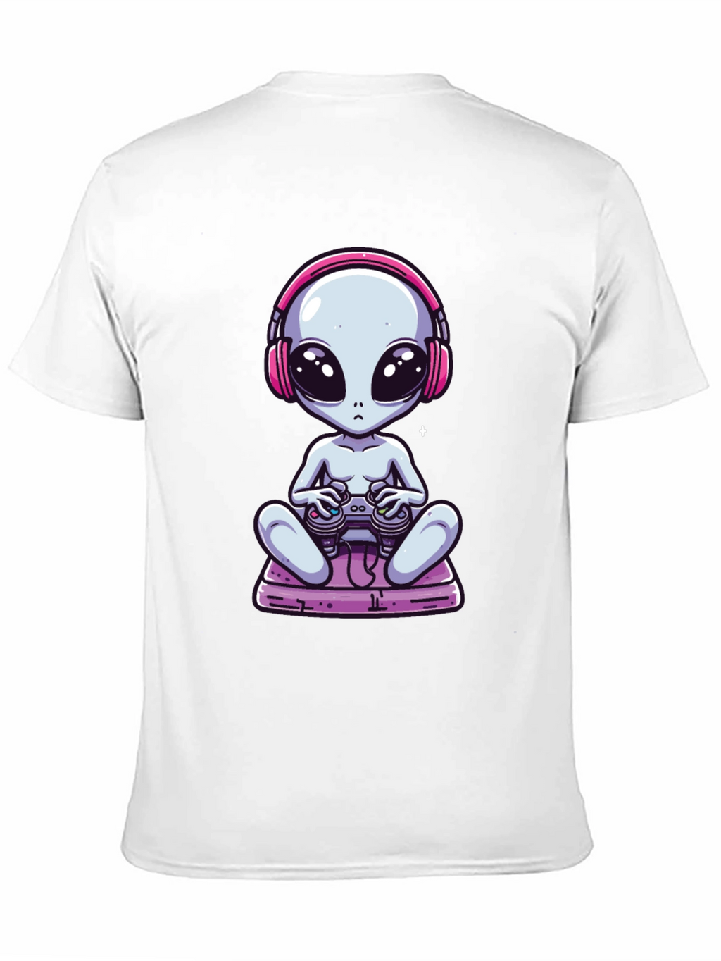 Alien Gamer T-Shirt - Black Cotton Tee