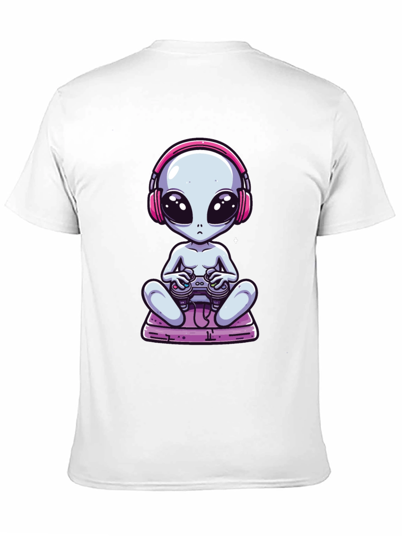 Alien Gamer T-Shirt - Black Cotton Tee