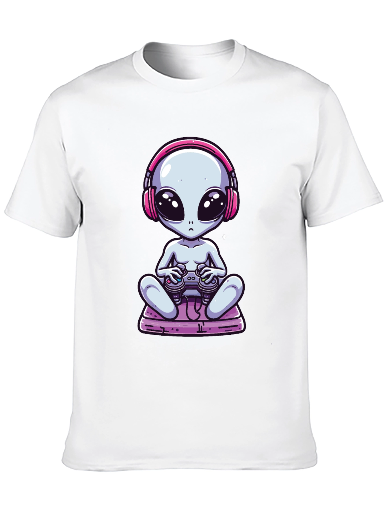 Alien Gamer T-Shirt - Black Cotton Tee