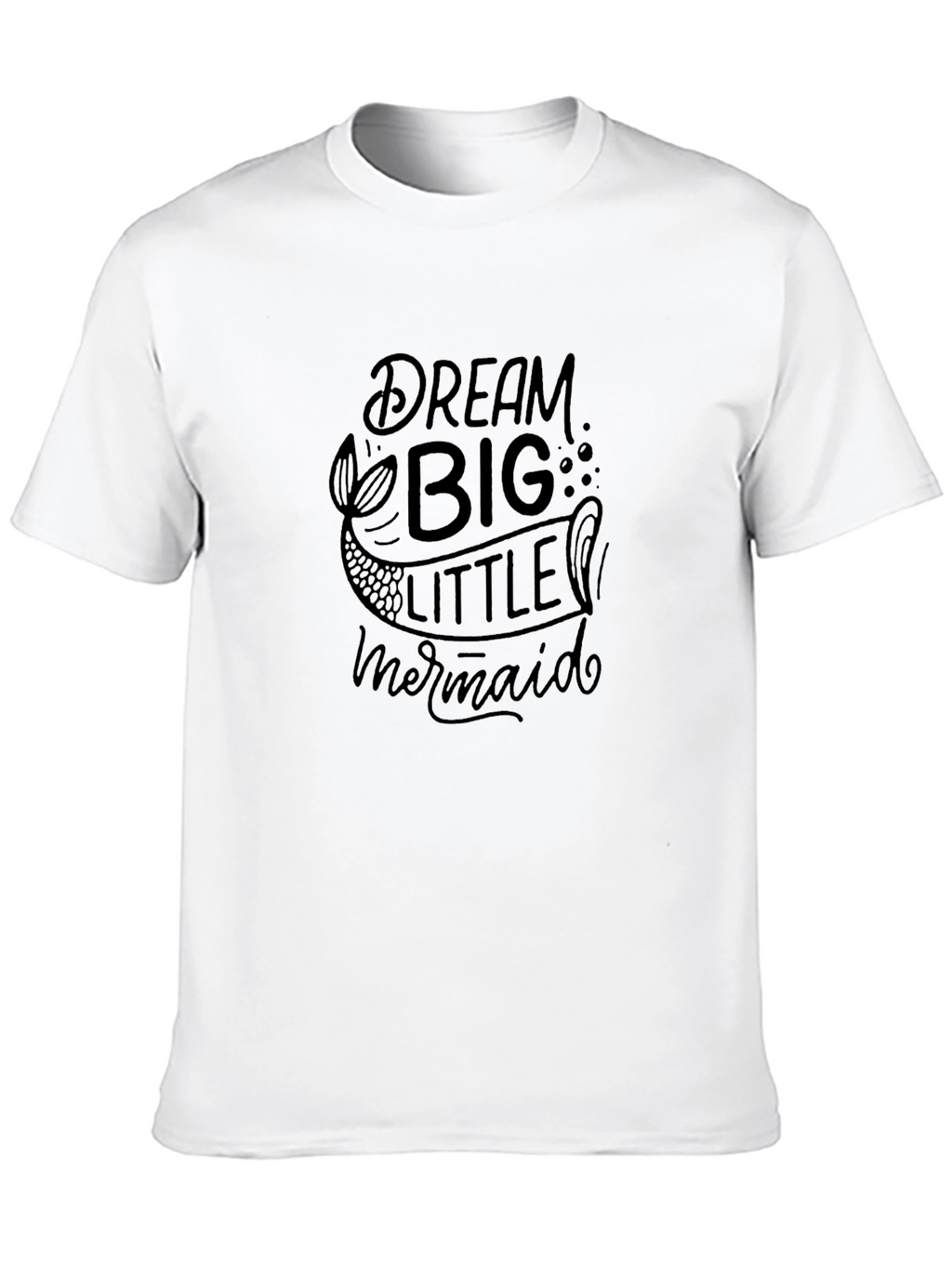 Dream Big Little Mermaid Black T-Shirt