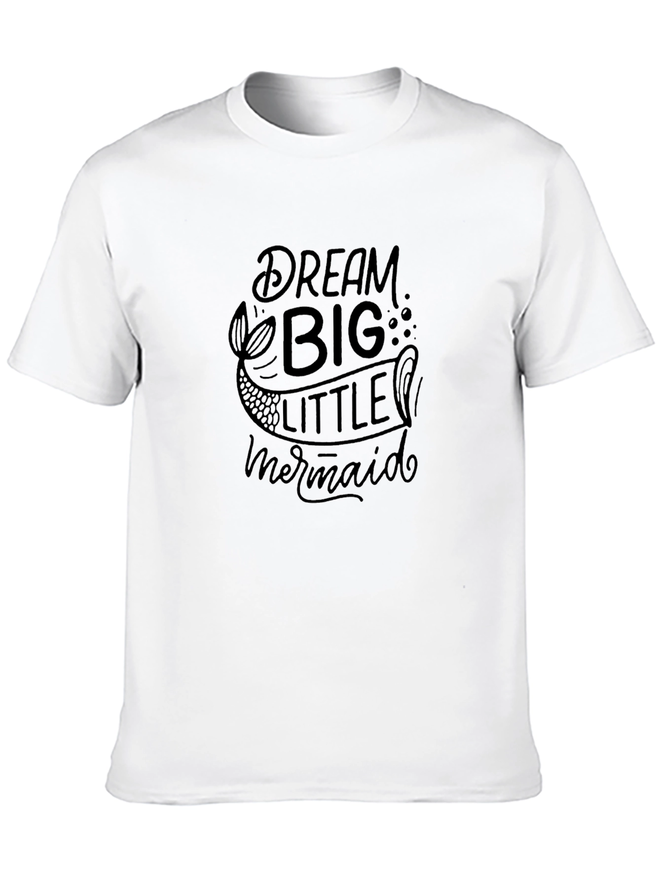 Dream Big Little Mermaid Black T-Shirt