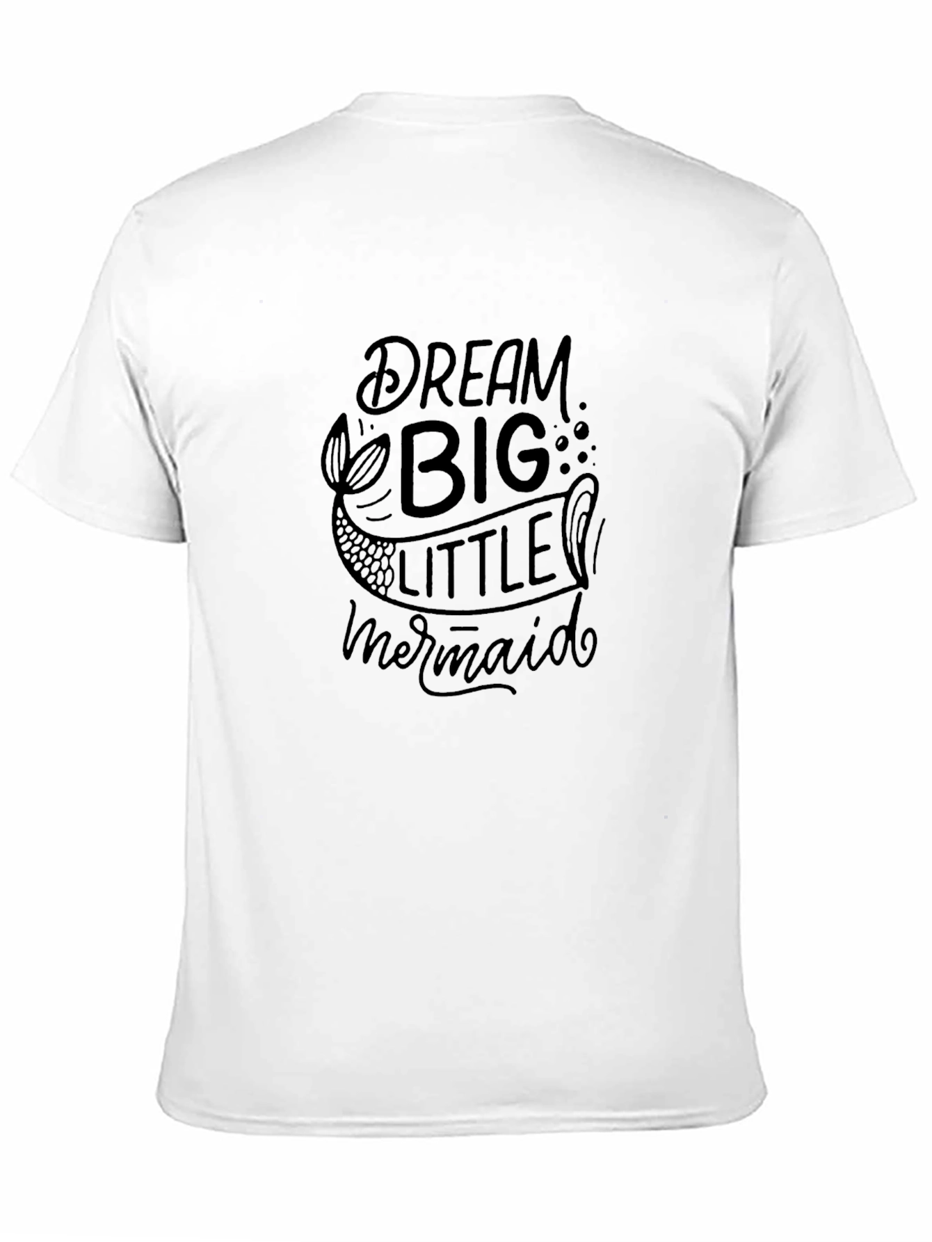 Dream Big Little Mermaid Black T-Shirt