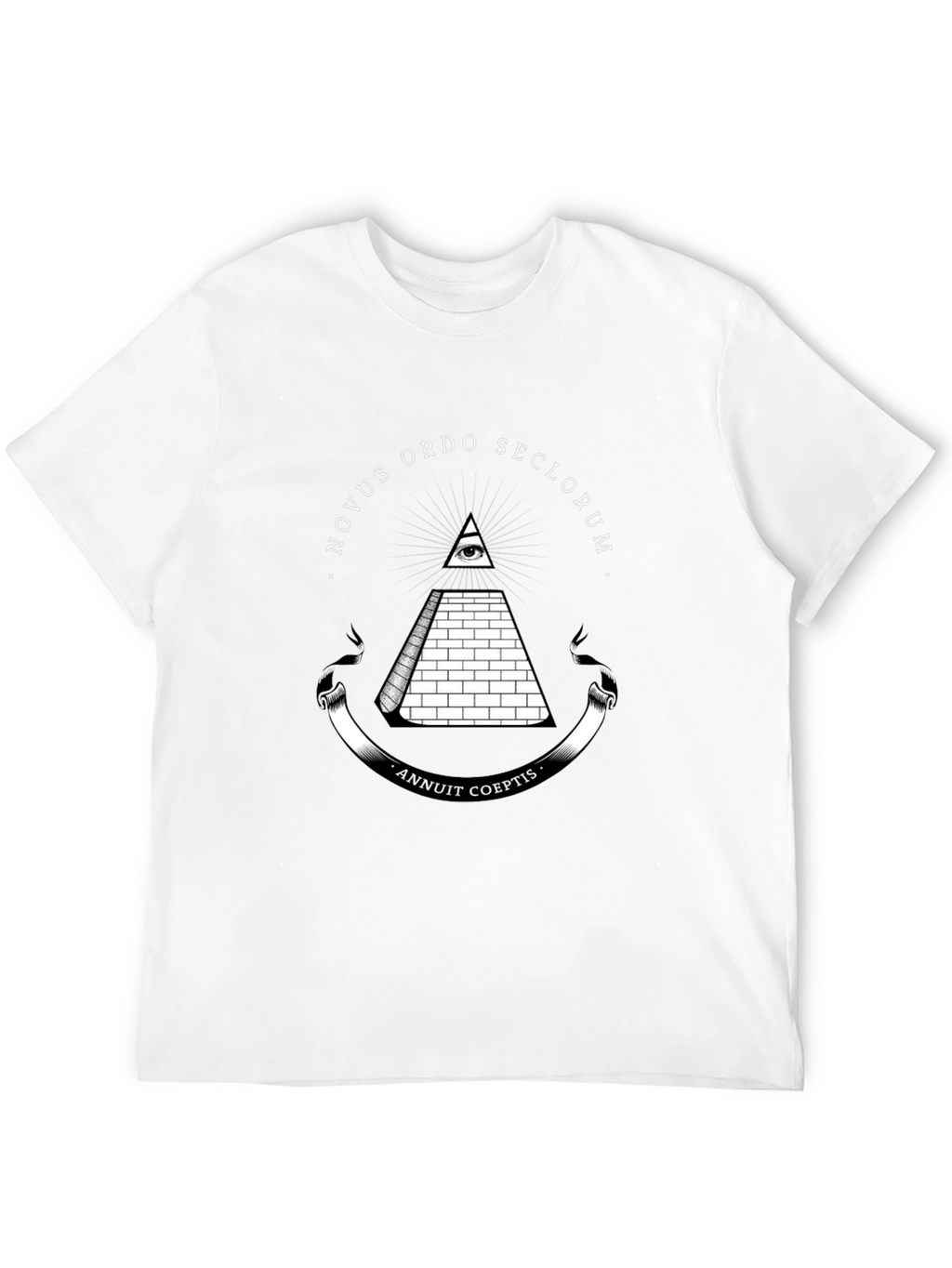 All-Seeing Eye Pyramid Graphic Tee - Black