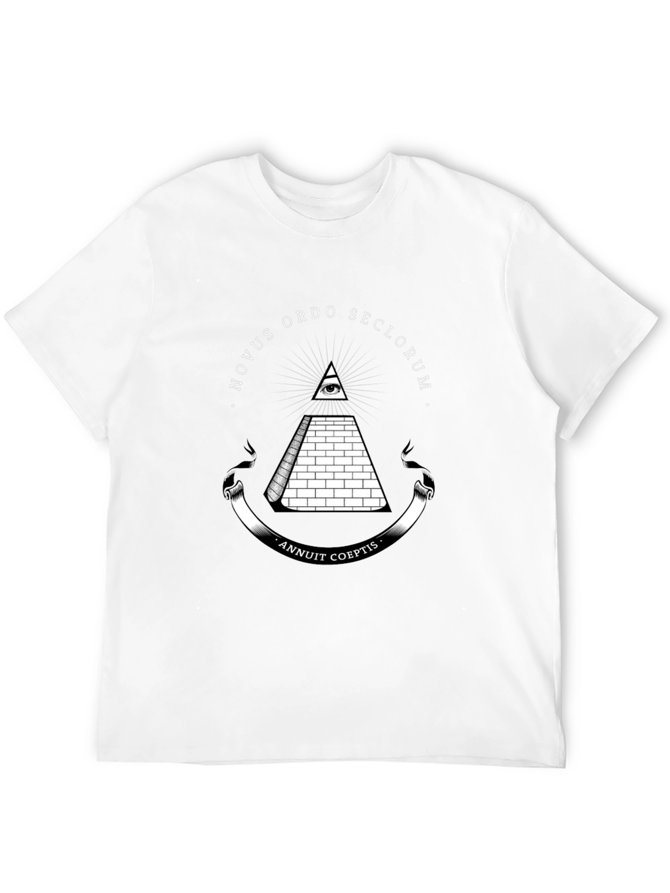 All-Seeing Eye Pyramid Graphic Tee - Black