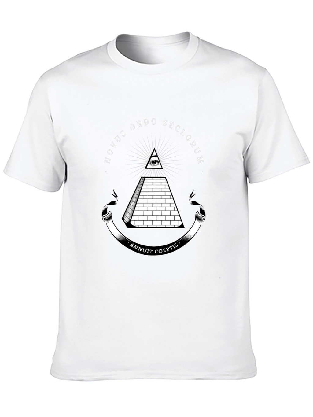 All-Seeing Eye Pyramid Graphic Tee - Black
