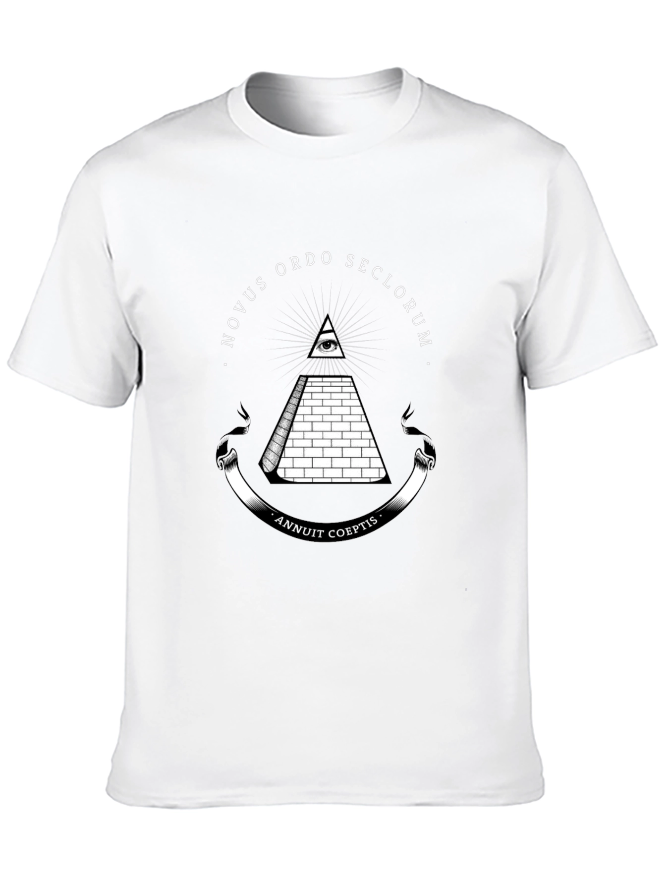 All-Seeing Eye Pyramid Graphic Tee - Black
