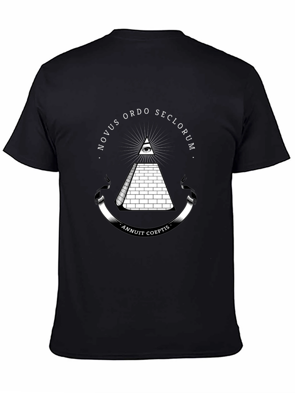 All-Seeing Eye Pyramid Graphic Tee - Black