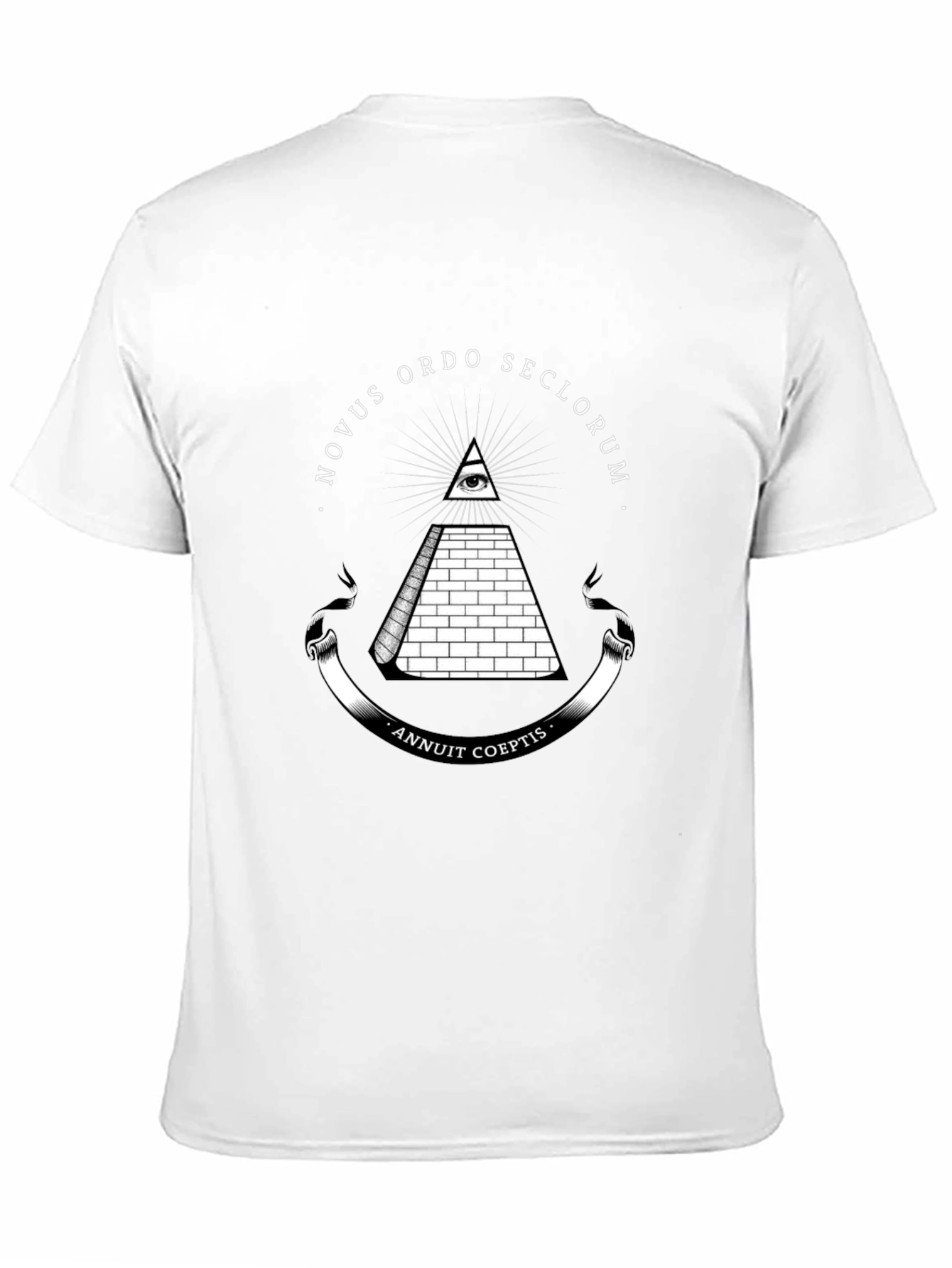 All-Seeing Eye Pyramid Graphic Tee - Black