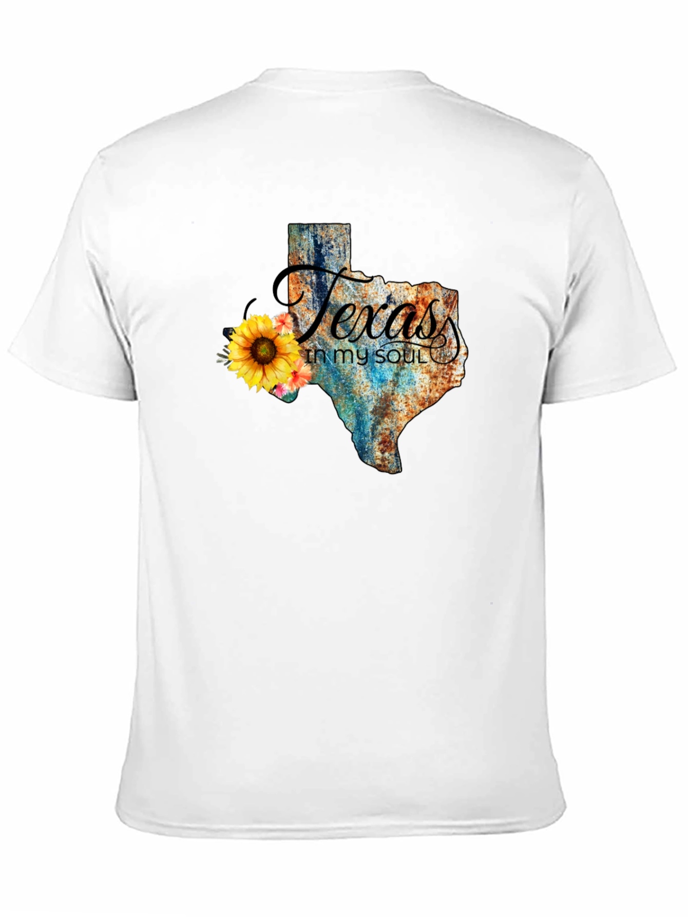 Texas in My Soul Black Cotton T-Shirt