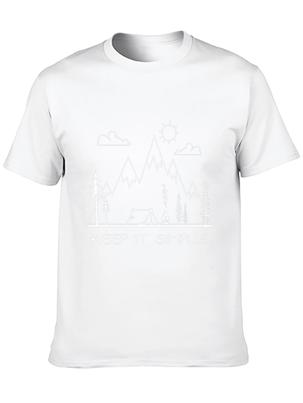 Keep It Simple Camping Black T-Shirt