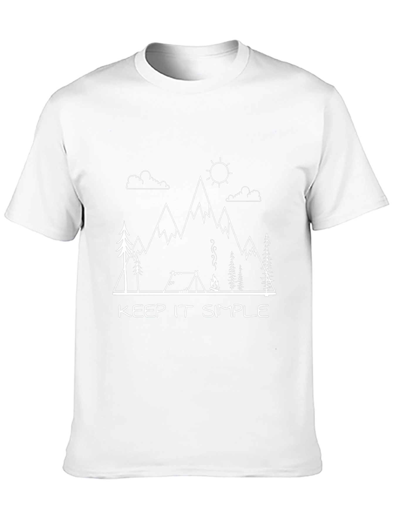 Keep It Simple Camping Black T-Shirt