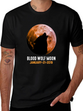 Blood Wolf Moon T-Shirt - January 21 2019
