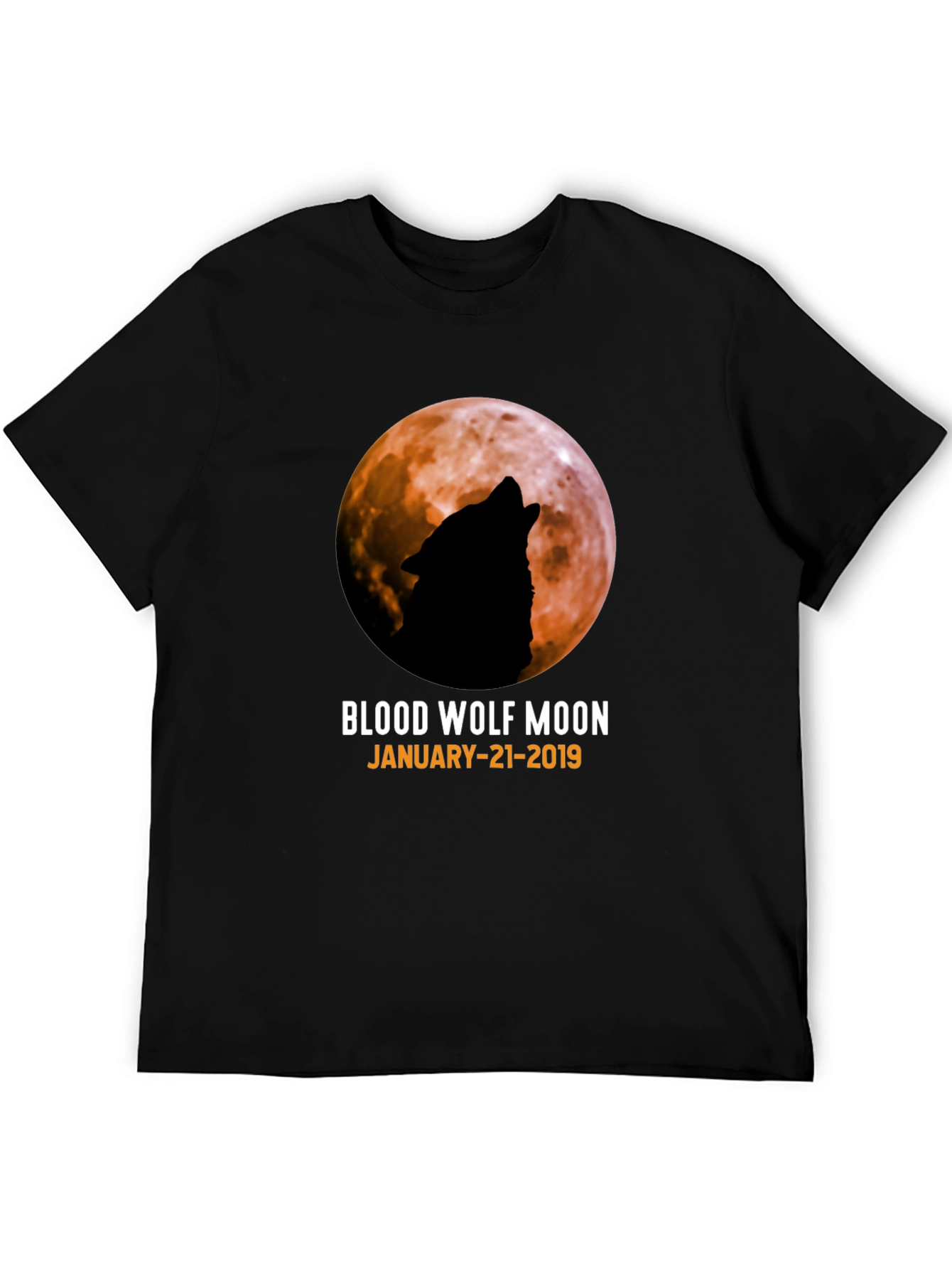 Blood Wolf Moon T-Shirt - January 21 2019