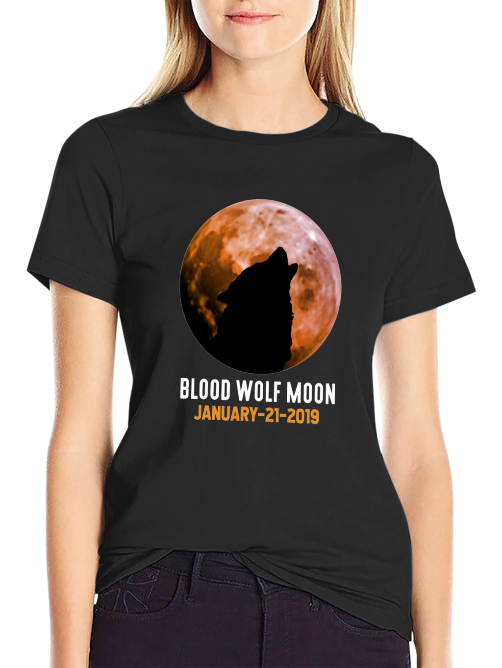 Blood Wolf Moon T-Shirt - January 21 2019