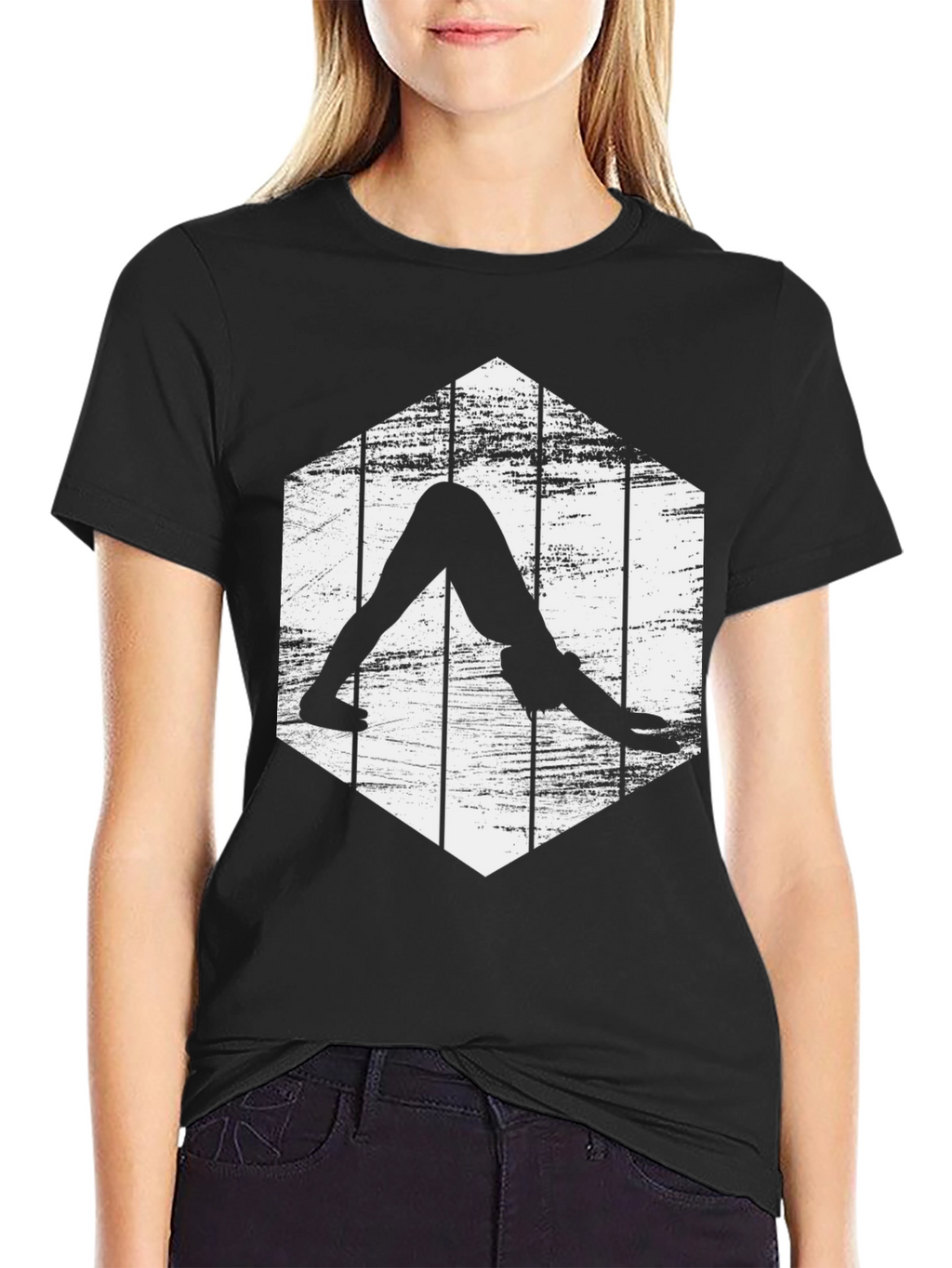 Yoga Pose Graphic Tee - Downward Dog Shirt