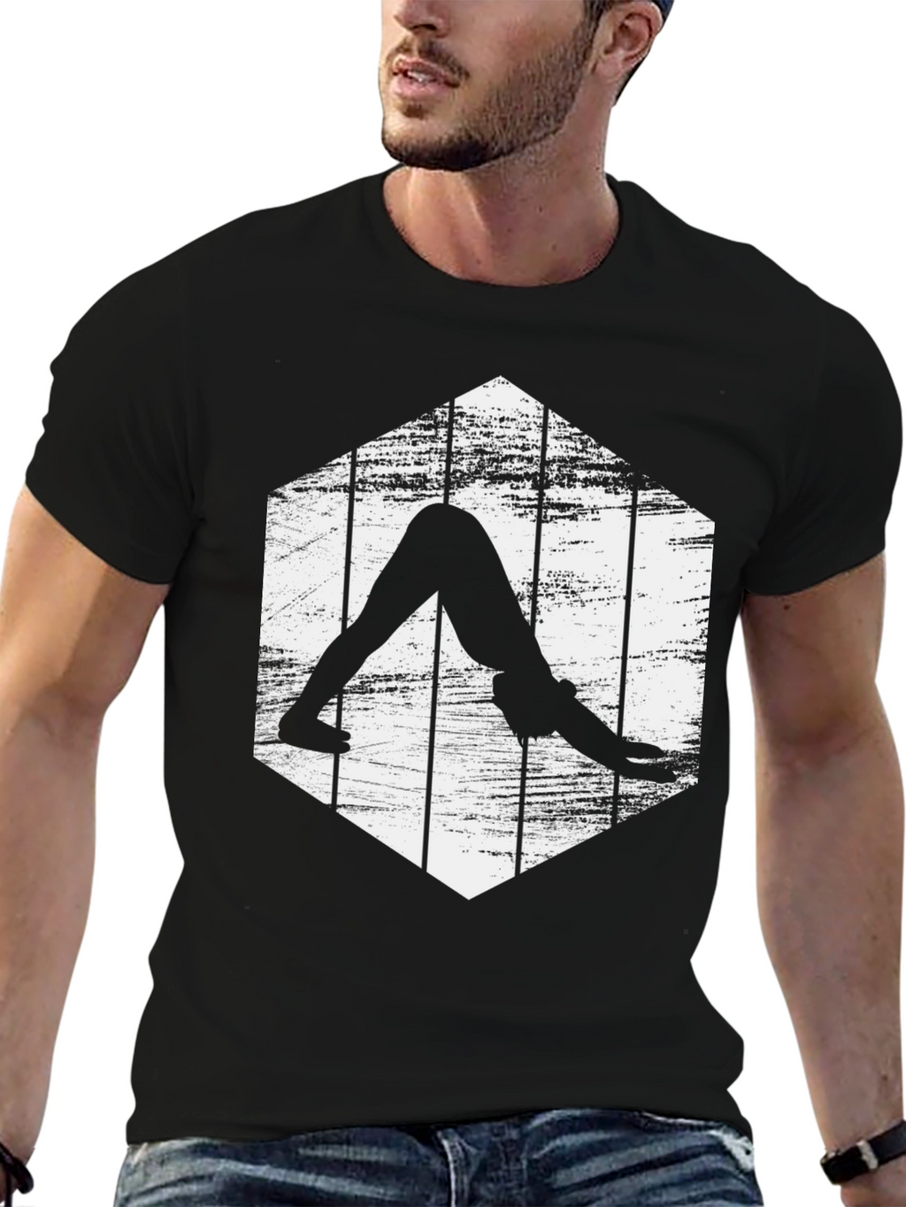 Yoga Pose Graphic Tee - Downward Dog Shirt
