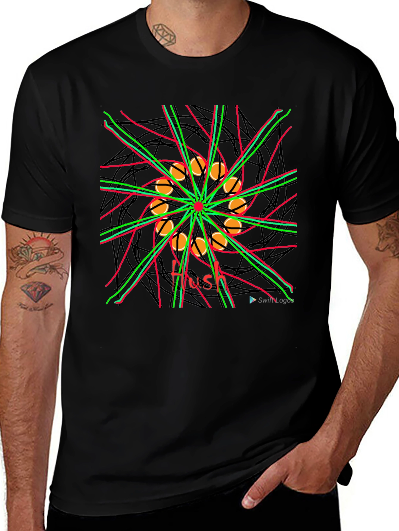 Abstract Graphic Tee - Modern Art Shirt