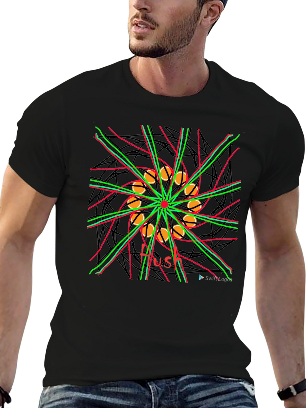 Abstract Graphic Tee - Modern Art Shirt