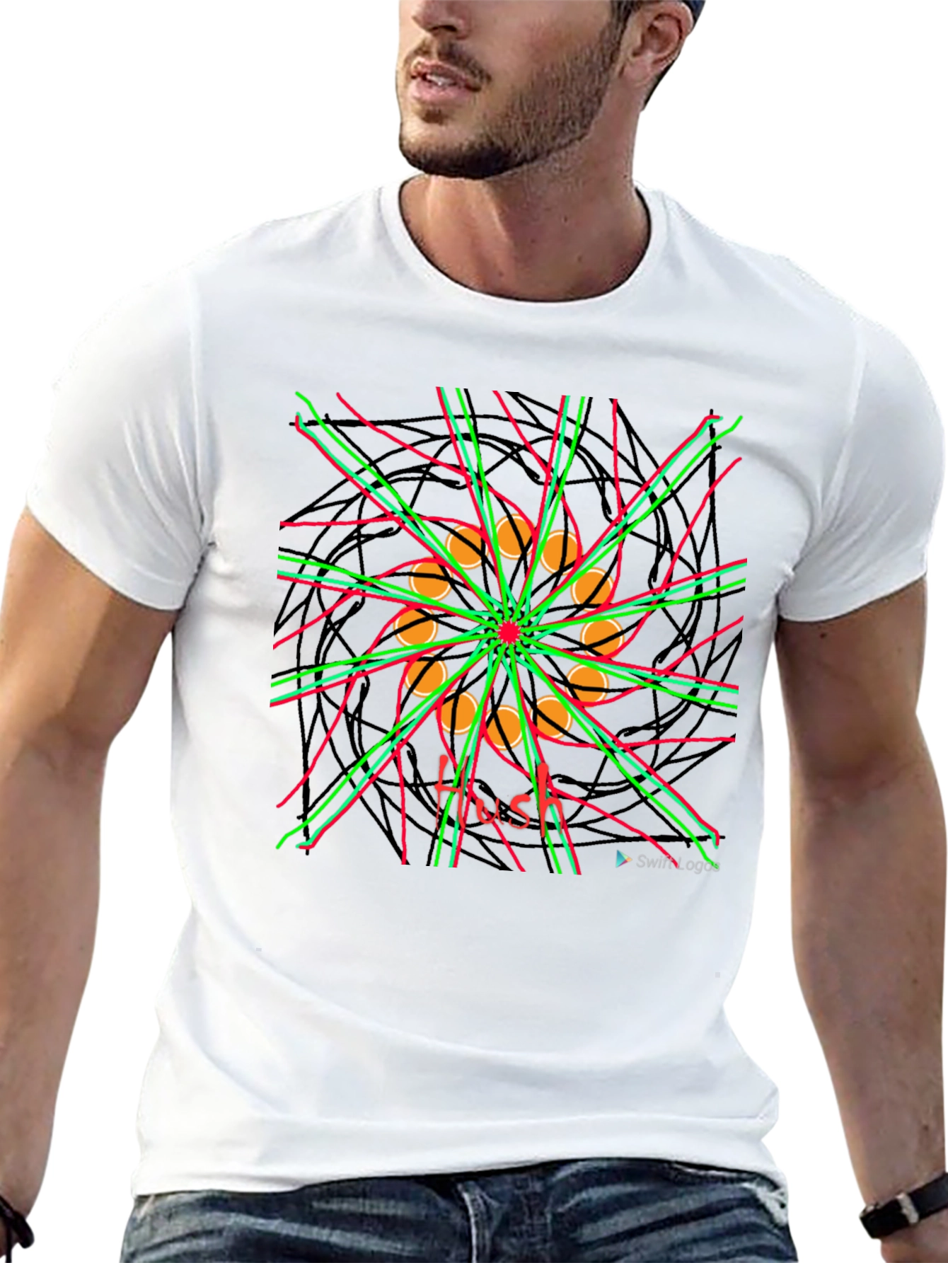 Abstract Graphic Tee - Modern Art Shirt