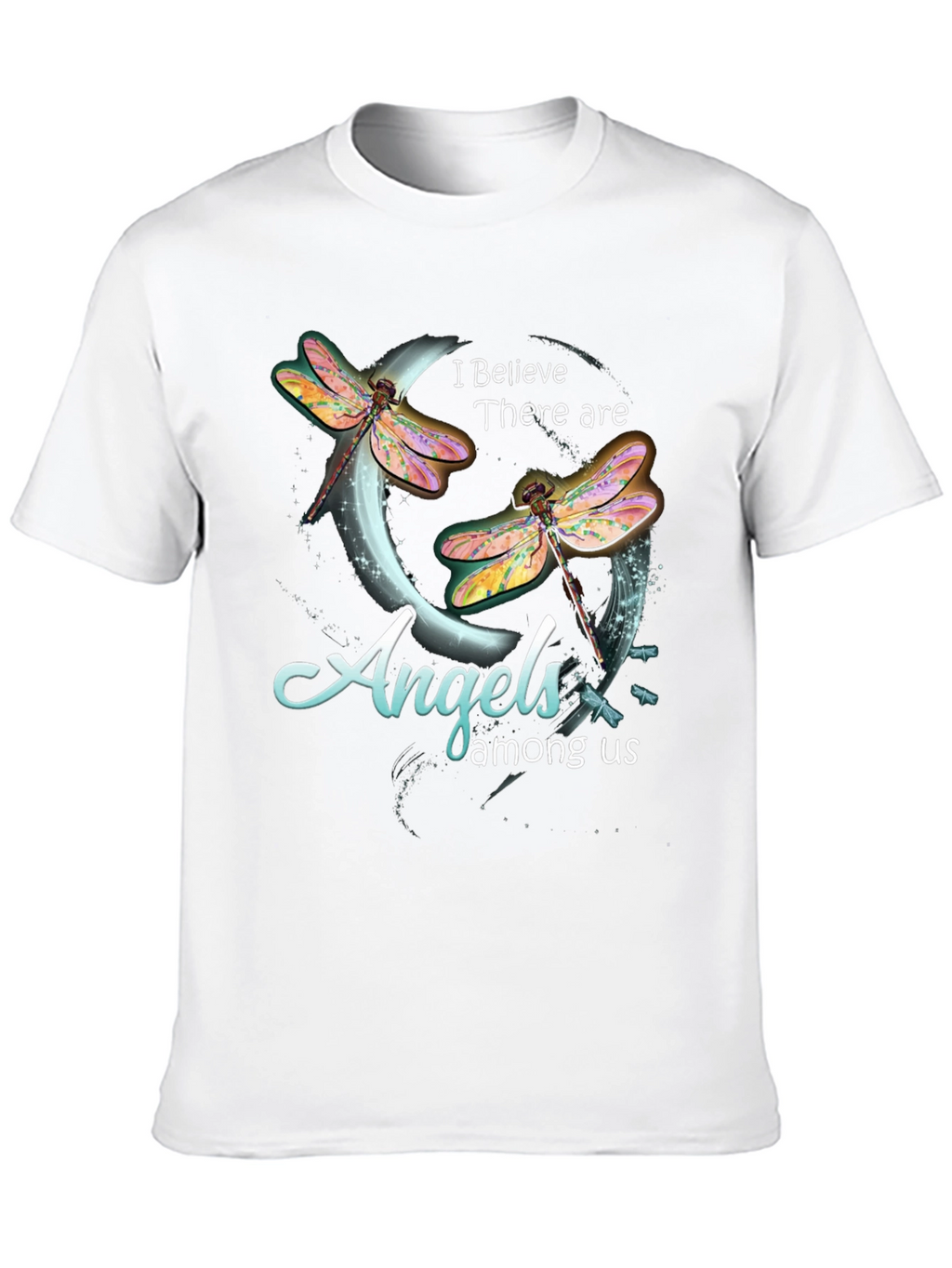 Angels Among Us Dragonfly Graphic T-Shirt