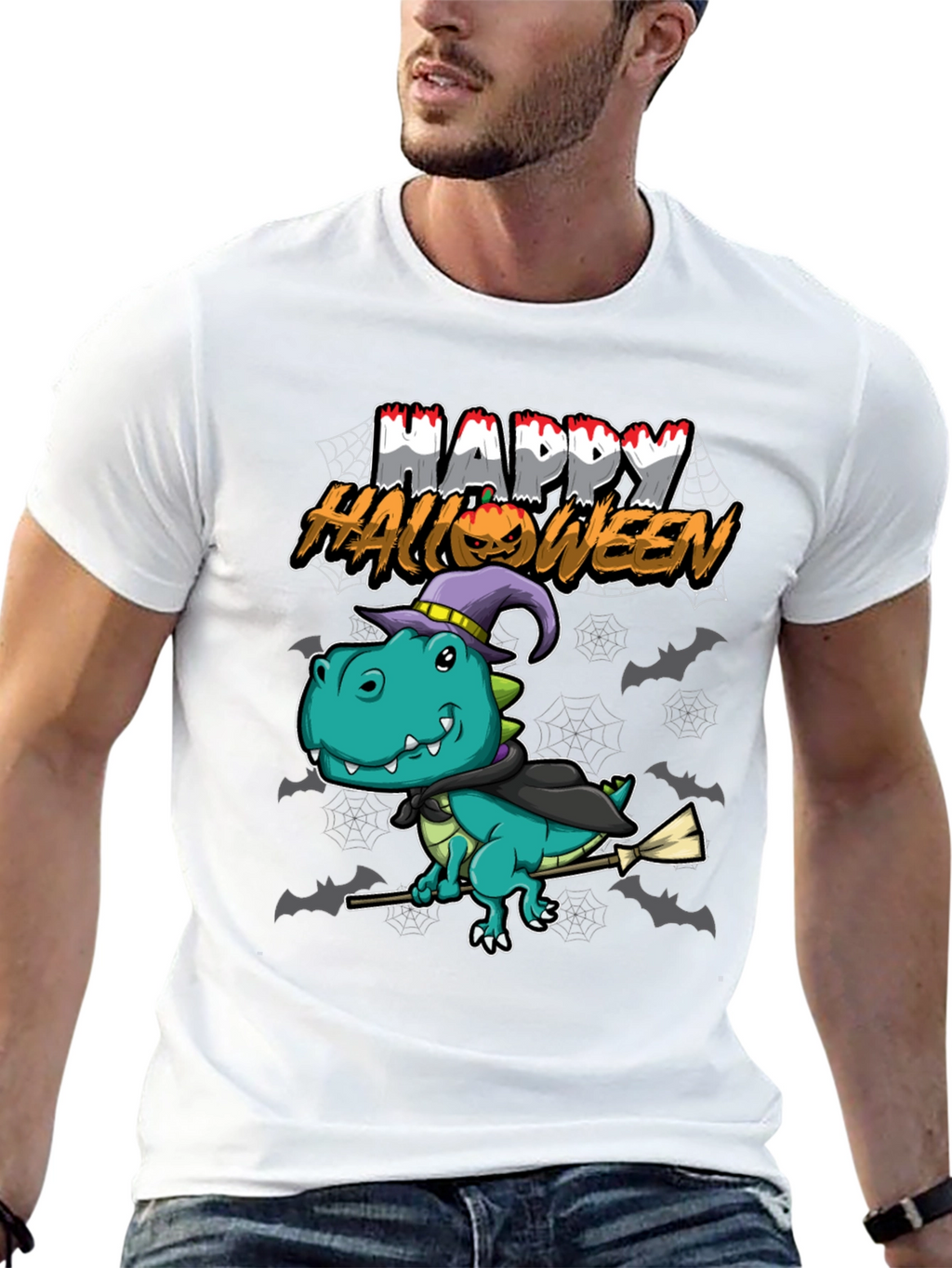 Dinosaur Happy Halloween T-Shirt