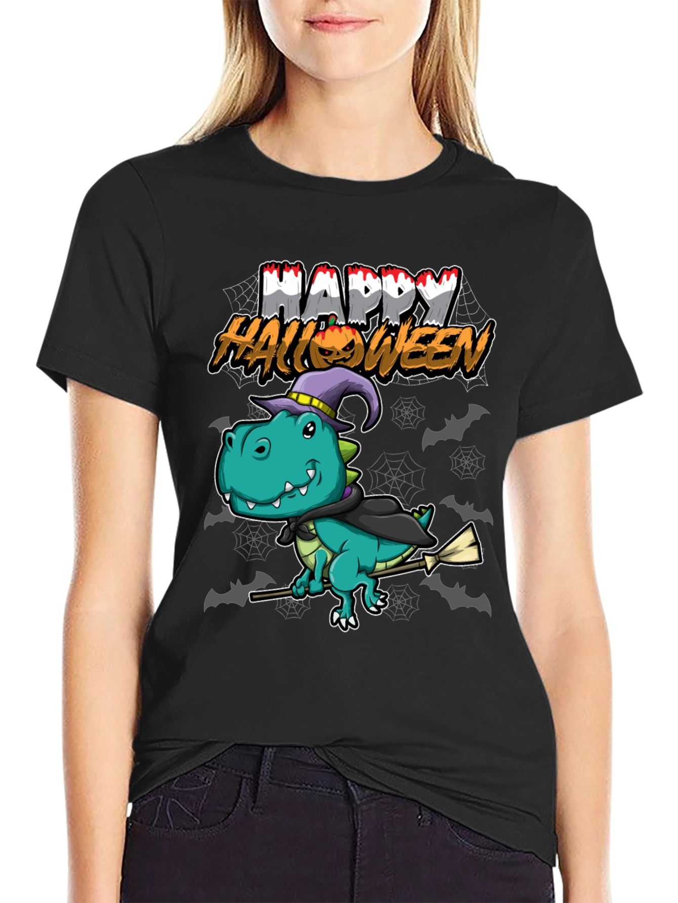 Dinosaur Happy Halloween T-Shirt