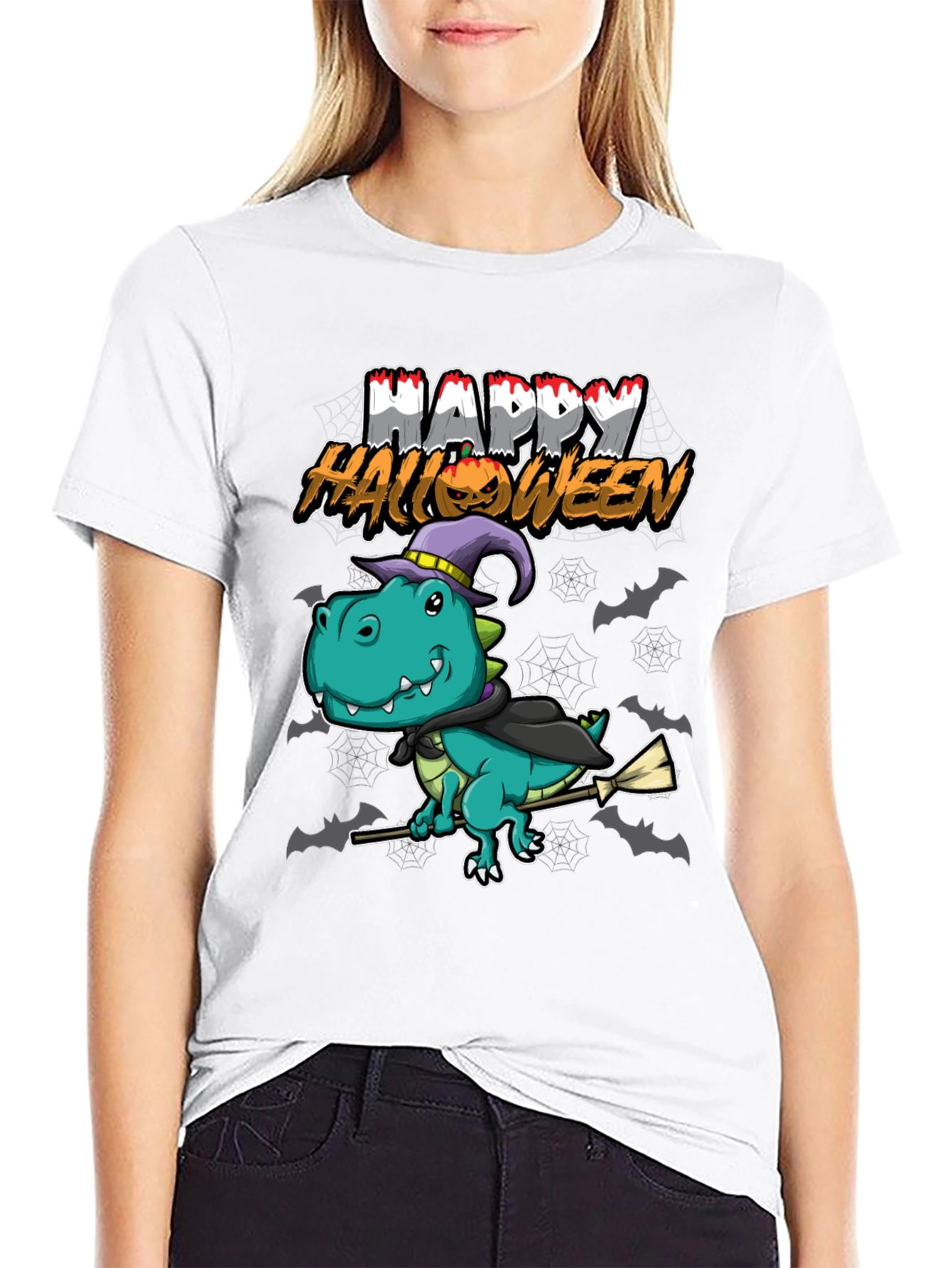 Dinosaur Happy Halloween T-Shirt