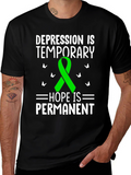 Depression Awareness T-Shirt - Hope is Permanent
