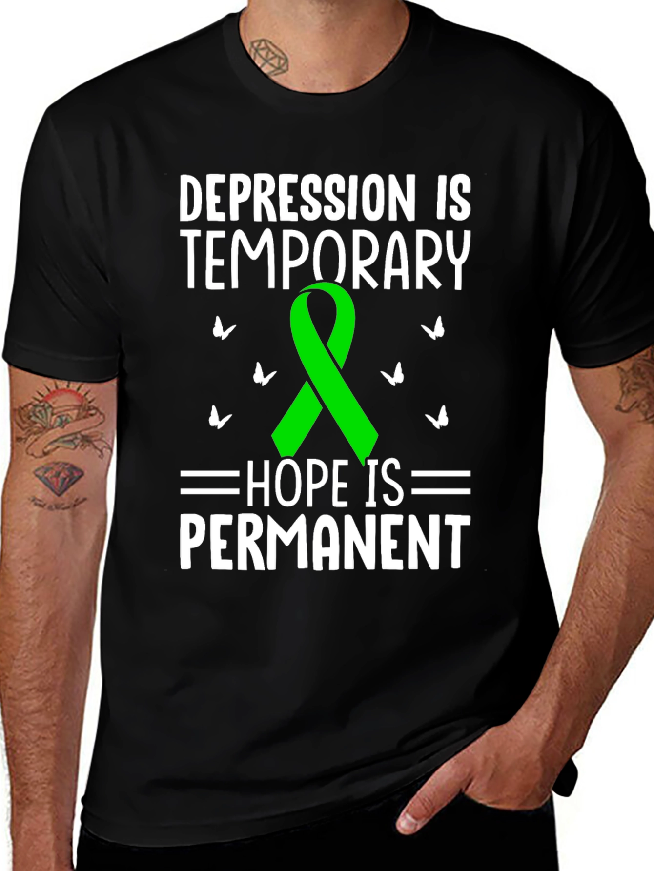 Depression Awareness T-Shirt - Hope is Permanent