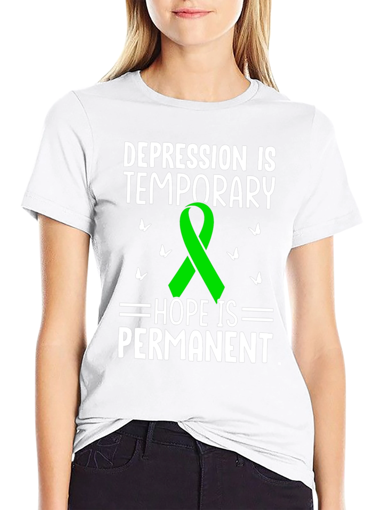 Depression Awareness T-Shirt - Hope is Permanent