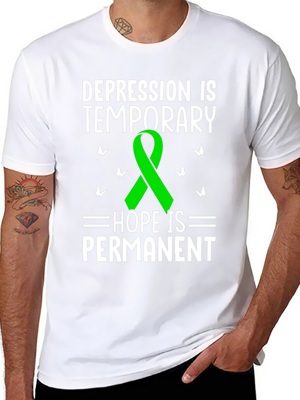 Depression Awareness T-Shirt - Hope is Permanent