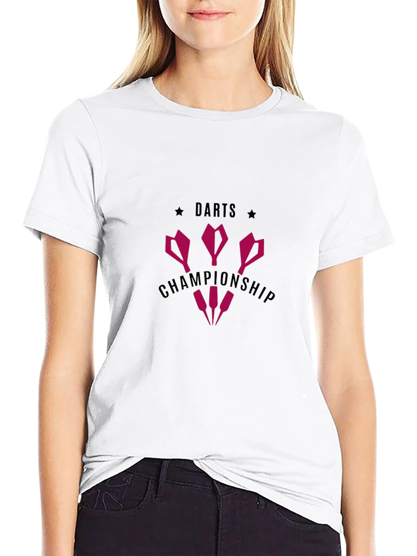 Darts Championship Graphic T-Shirt - Black