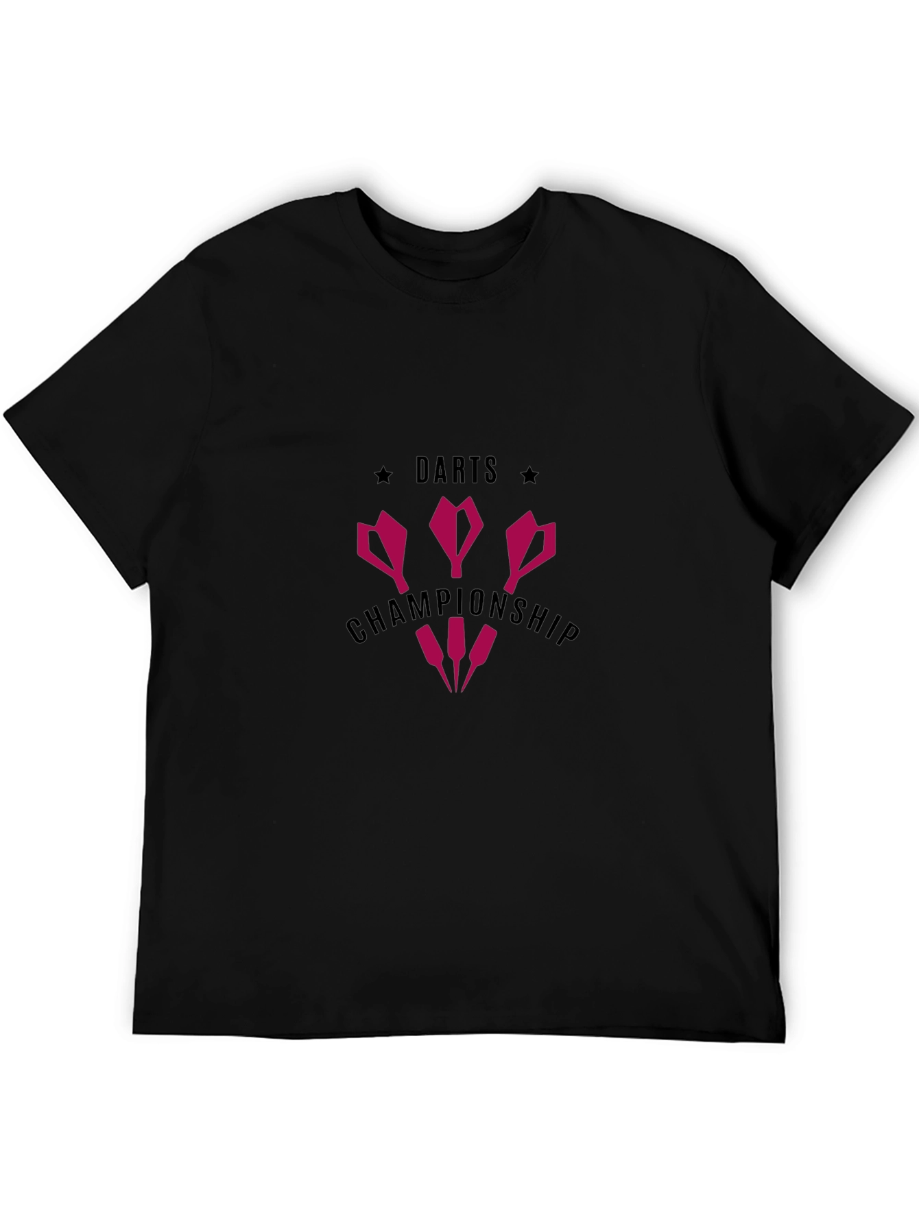 Darts Championship Graphic T-Shirt - Black