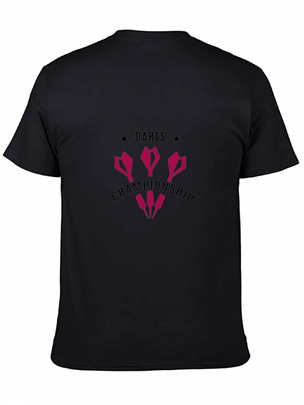 Darts Championship Graphic T-Shirt - Black