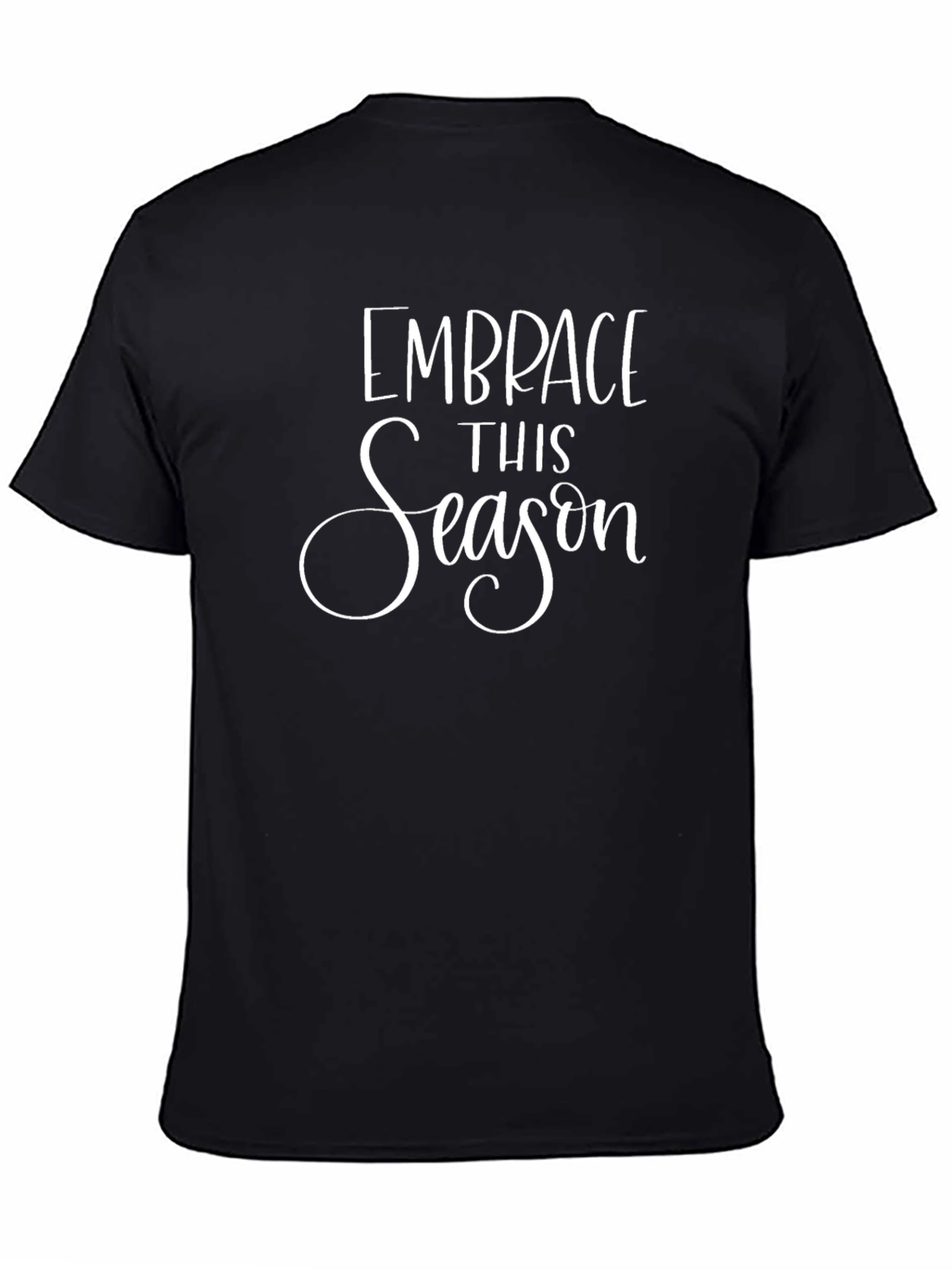 Embrace This Season Black Graphic T-Shirt