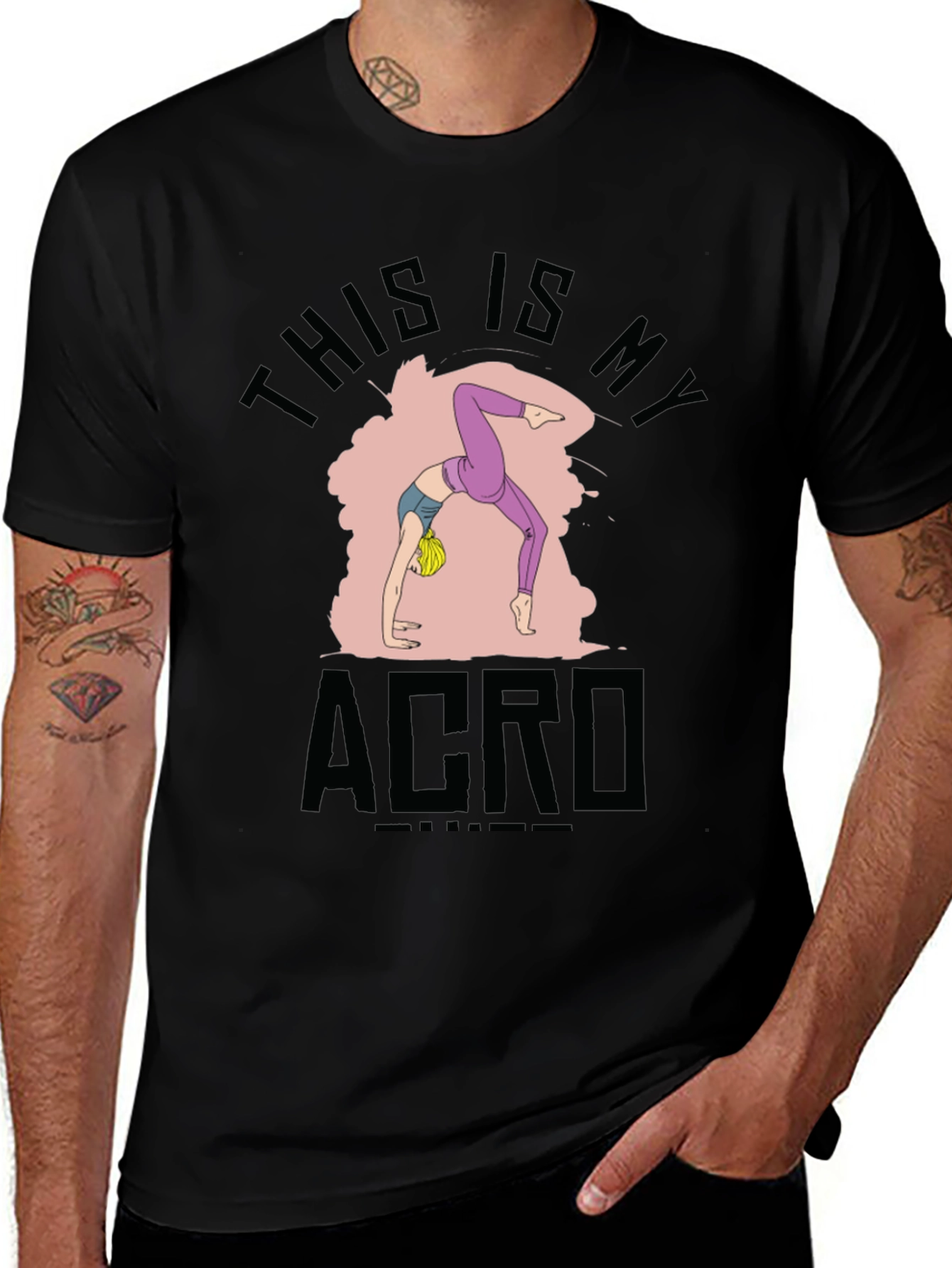 Acro Yoga Black T-Shirt