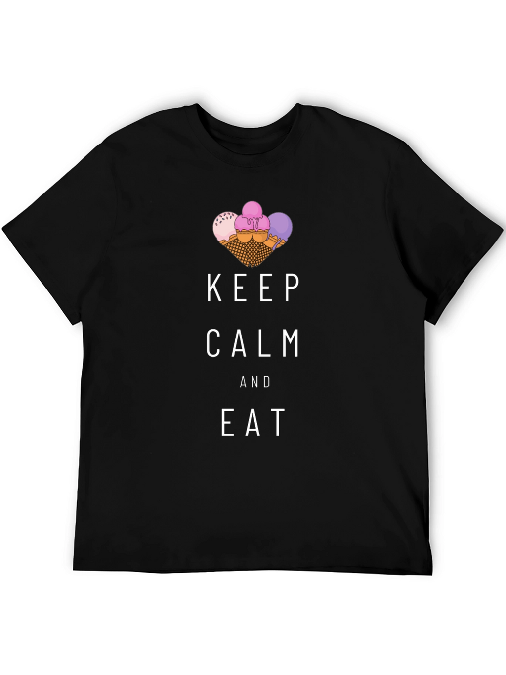 Keep Calm and Eat Ice Cream T-Shirt