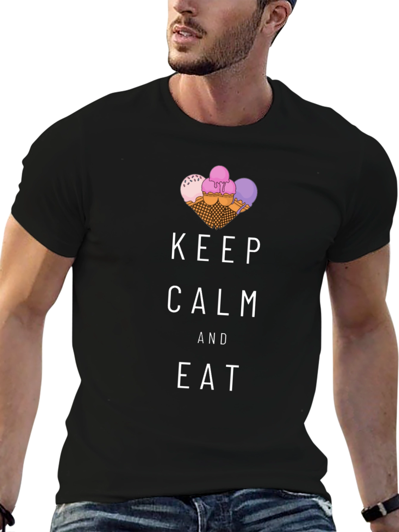 Keep Calm and Eat Ice Cream T-Shirt