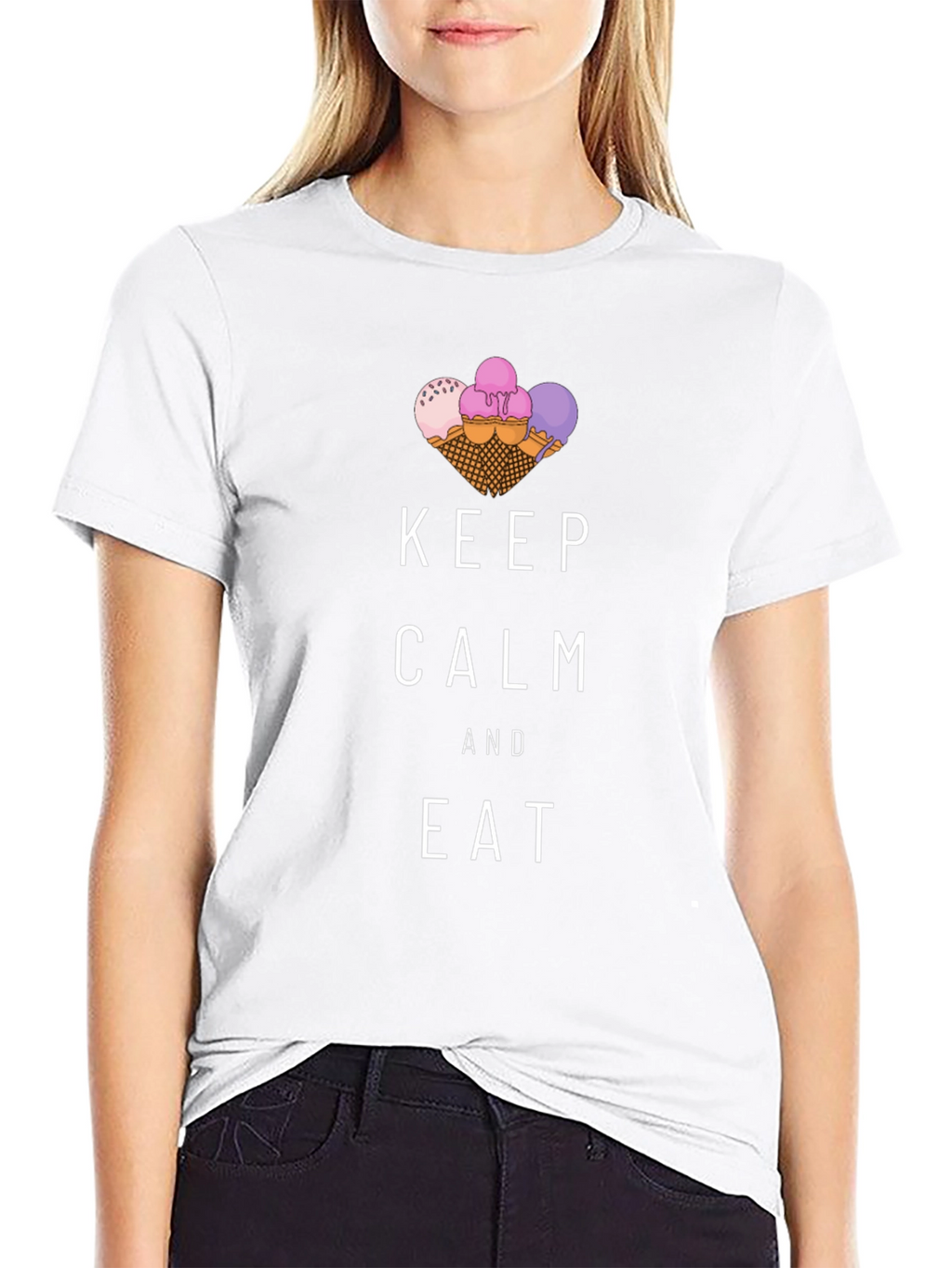 Keep Calm and Eat Ice Cream T-Shirt