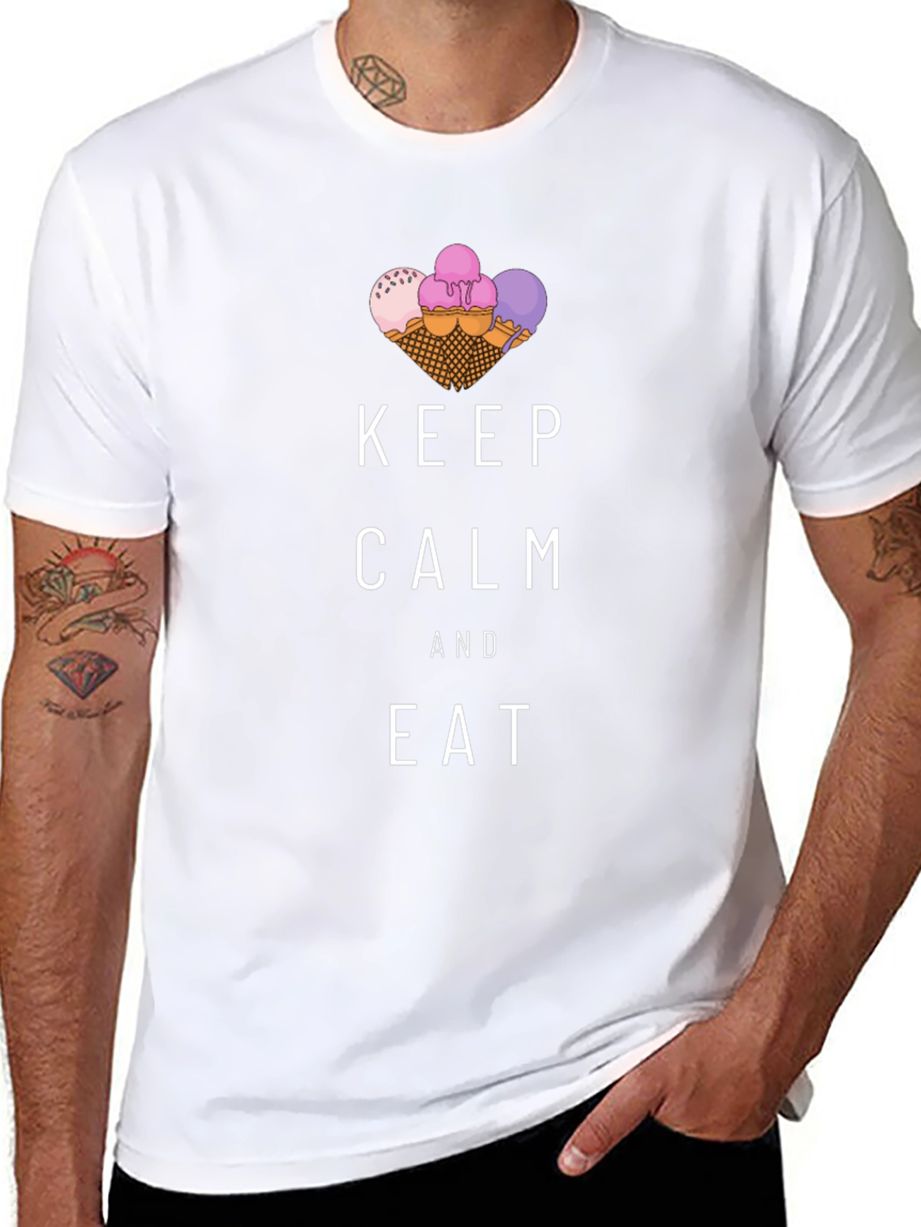 Keep Calm and Eat Ice Cream T-Shirt