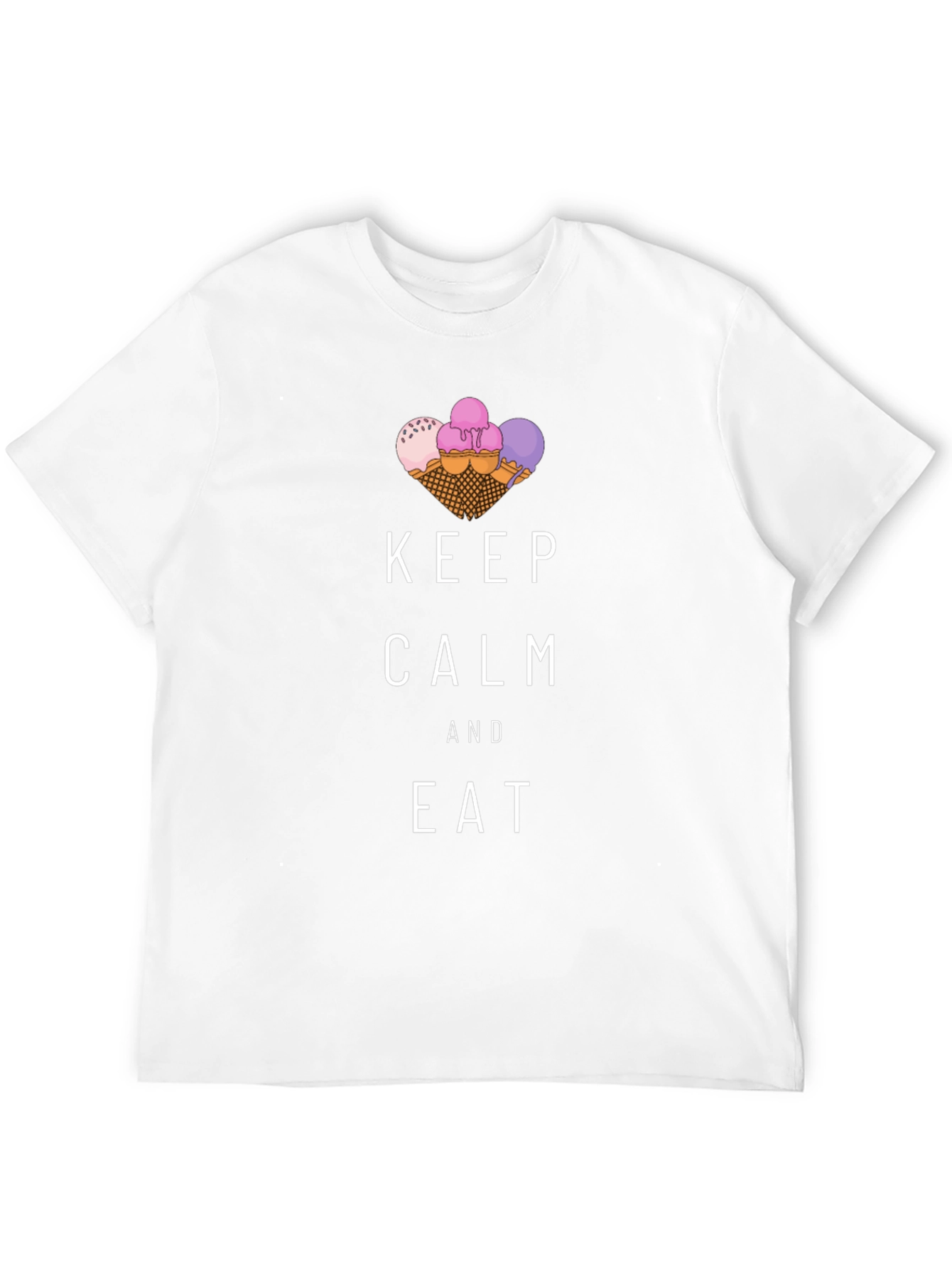 Keep Calm and Eat Ice Cream T-Shirt