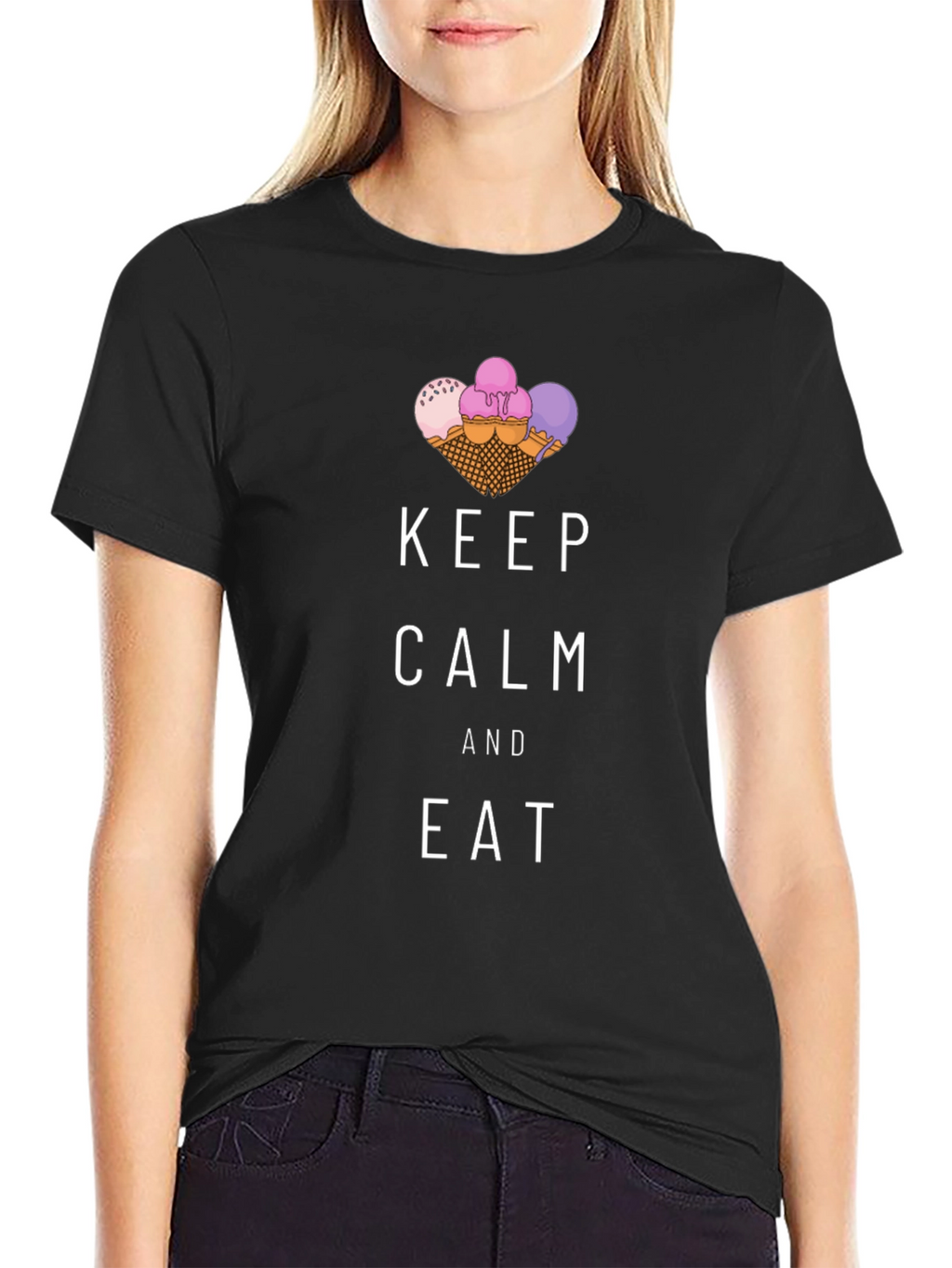 Keep Calm and Eat Ice Cream T-Shirt