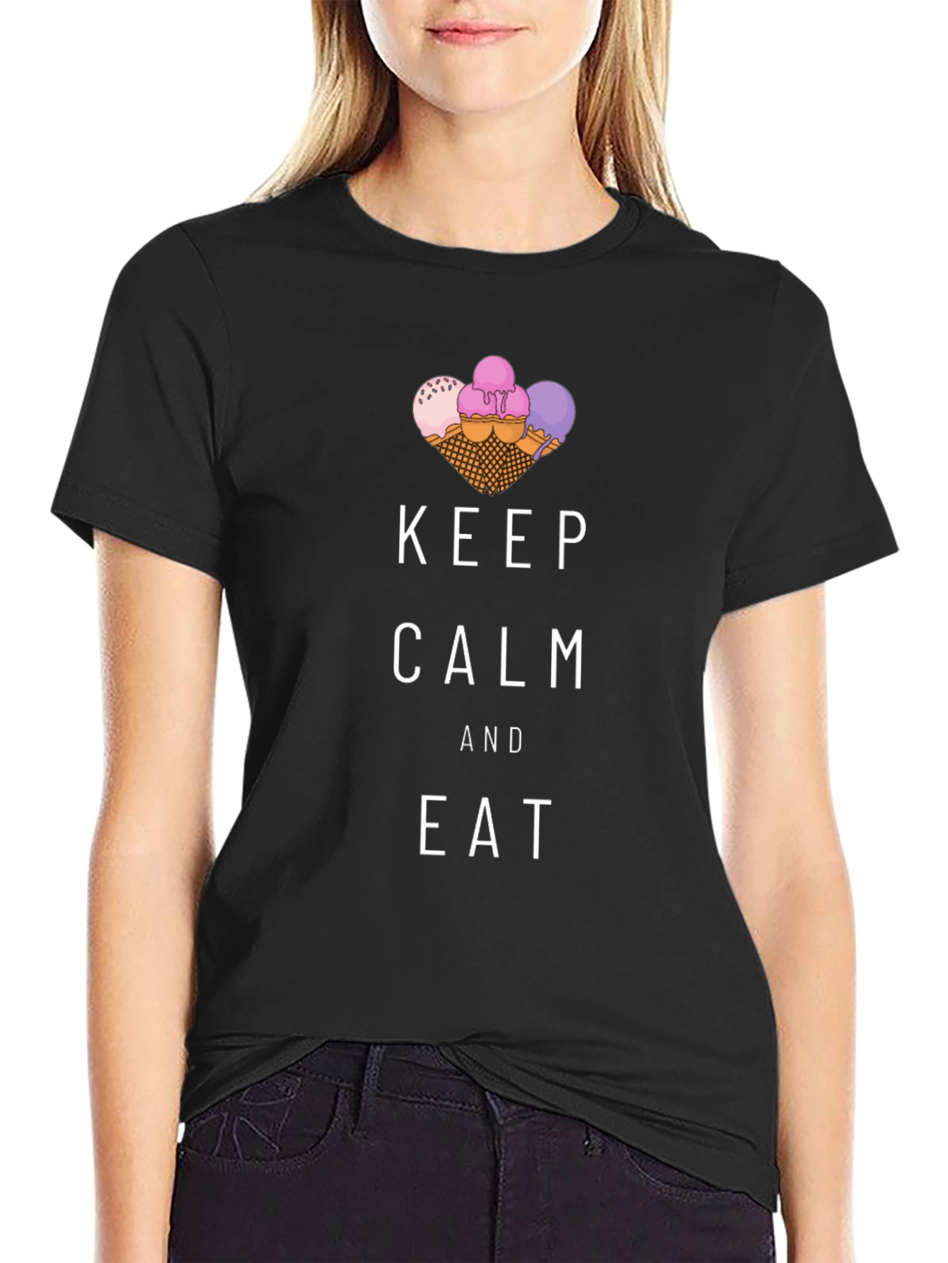 Keep Calm and Eat Ice Cream T-Shirt